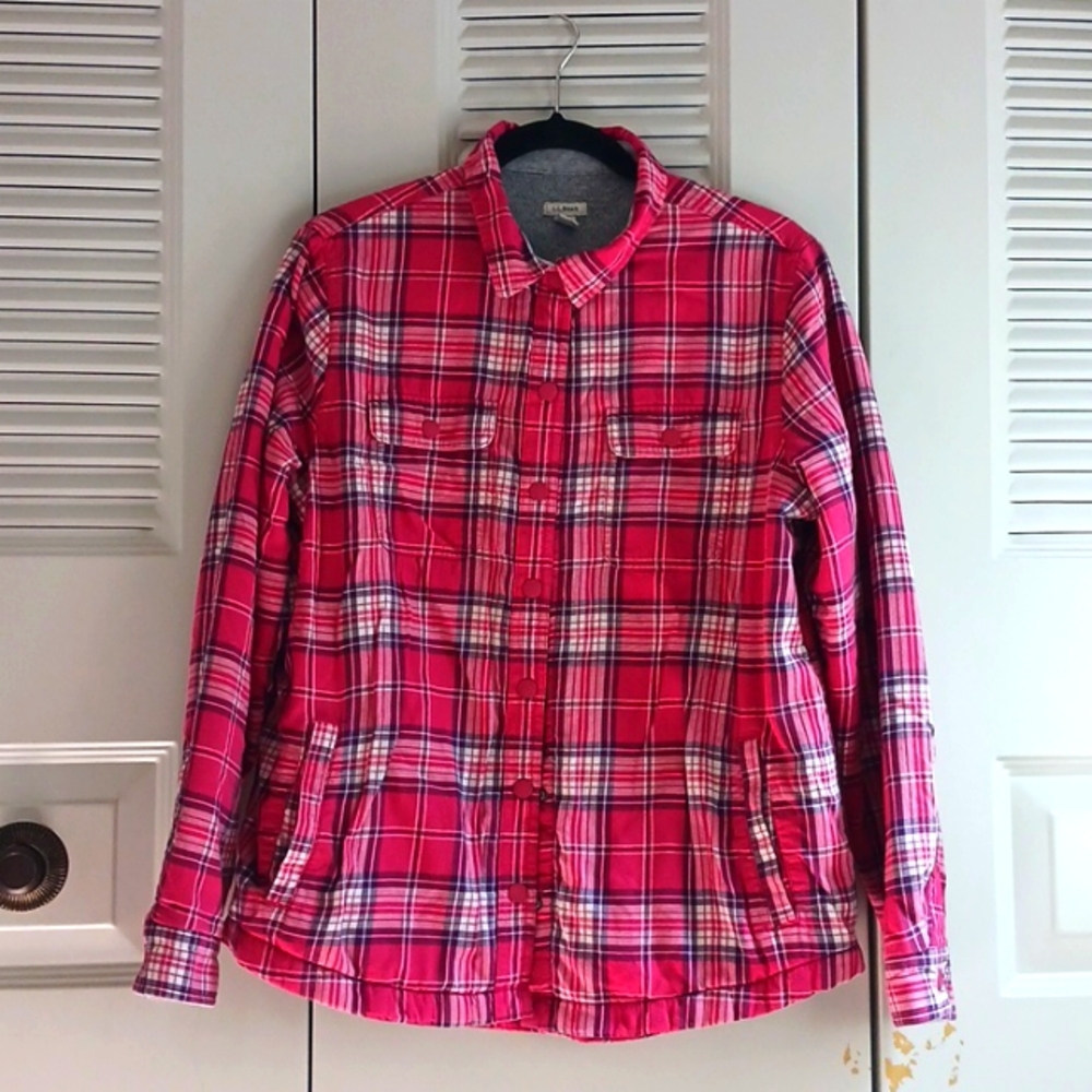 L.L. Bean Gray Fleece Jacket